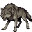 Pixel wolf sprite